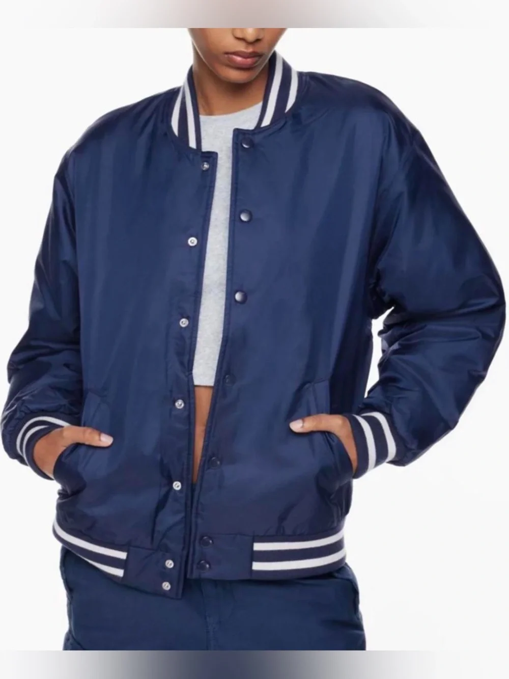 NEW Aritzia TNA Bomber Stadium Varsity Jacket Size XS